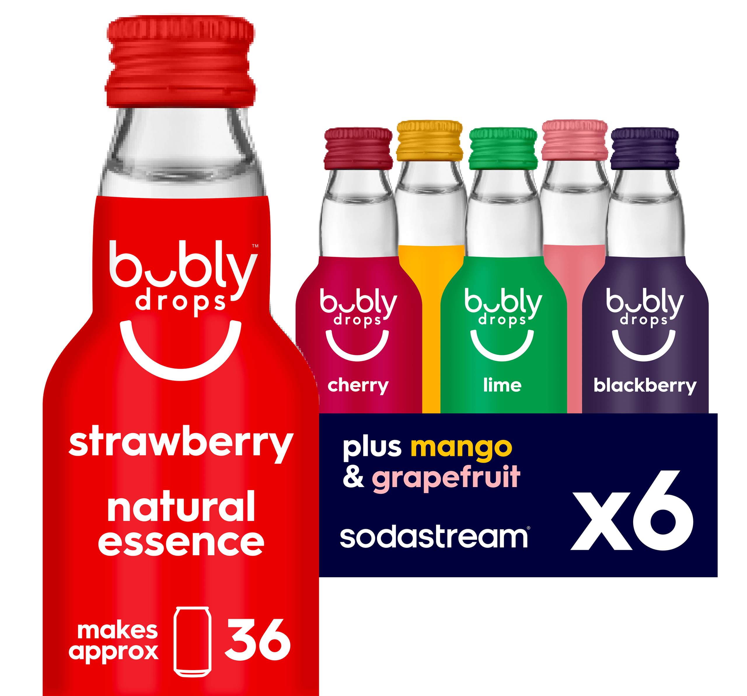 Sodastream bubly drops? Tropical Original Variety Natural Flavor Essence 6 Pack 40ml - final sale