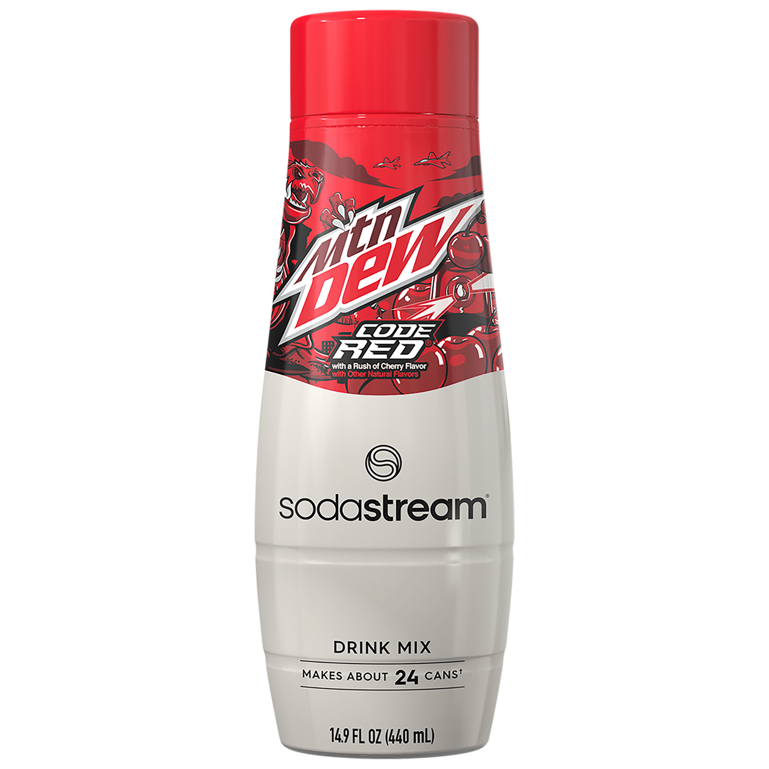 Sodastream MTN DEW Code Red Cherry Drink Mix 440ml - final sale
