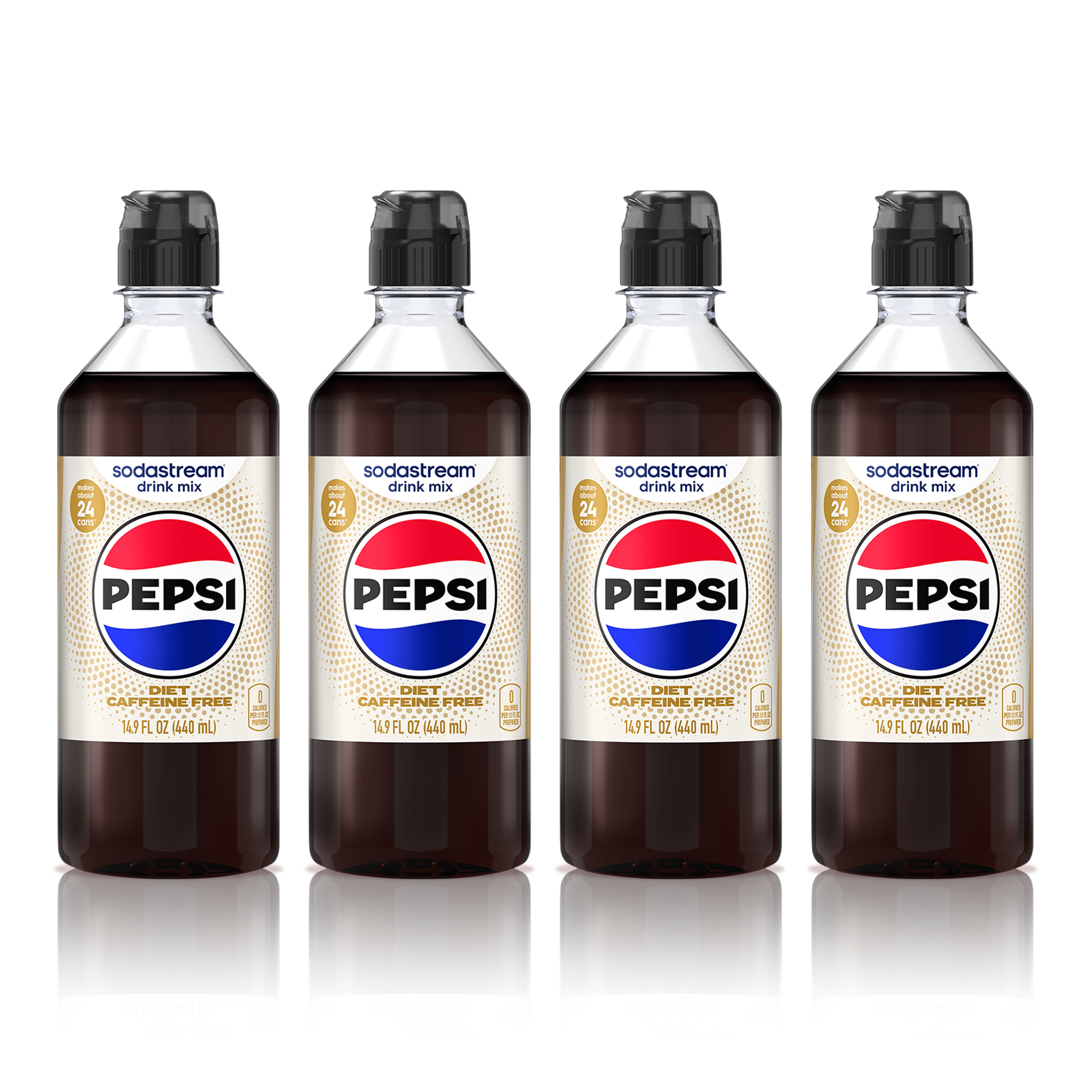 Sodastream Diet Pepsi? Caffeine Free 4 Pack Drink Mix 4 x 440ml
