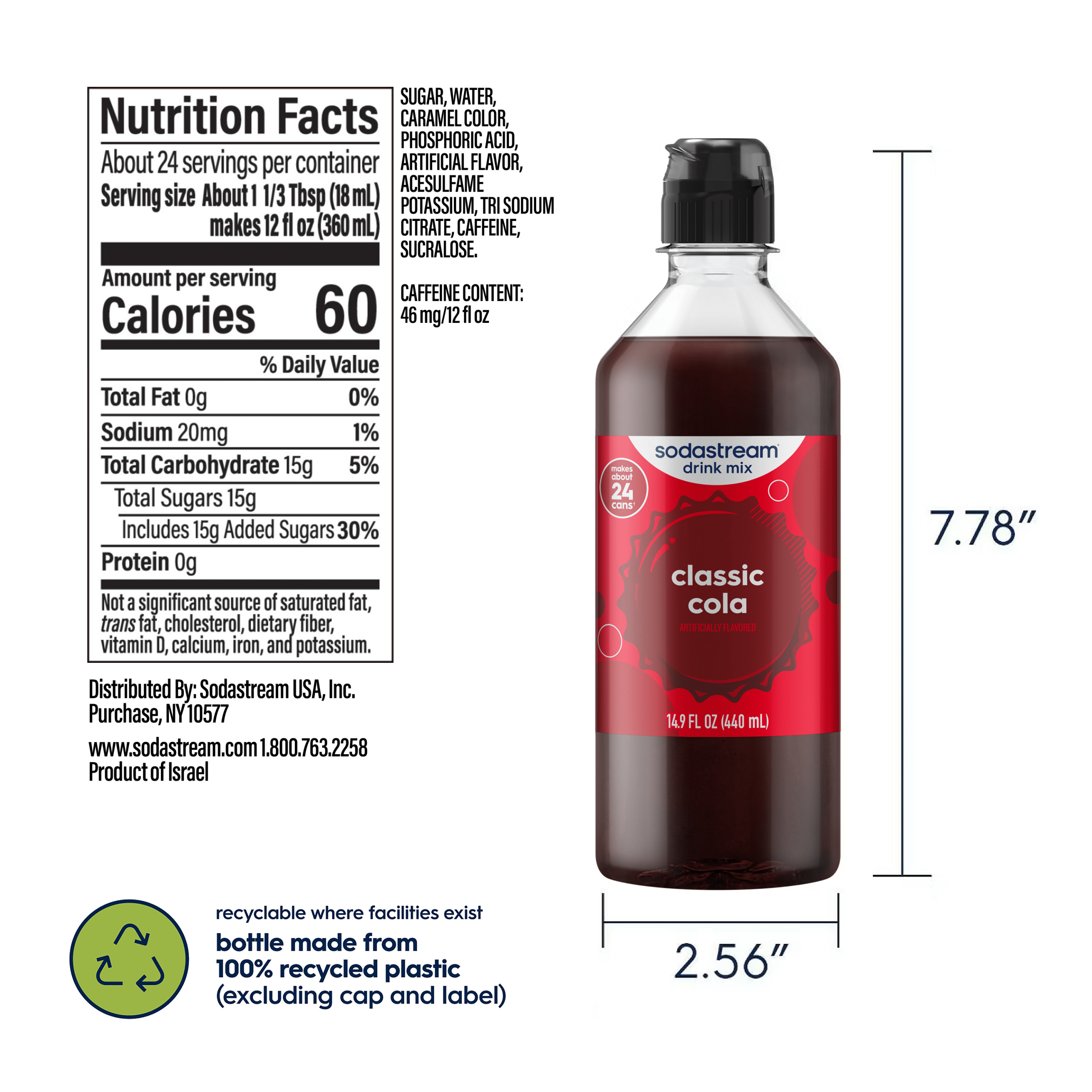 Sodastream Classics? Cola Drink Mix 4 Pack 440ml - Image 6