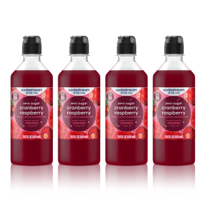 Sodastream Classics? Cranberry & Raspberry Zero Sugar Drink Mix 4 Pack 440ml
