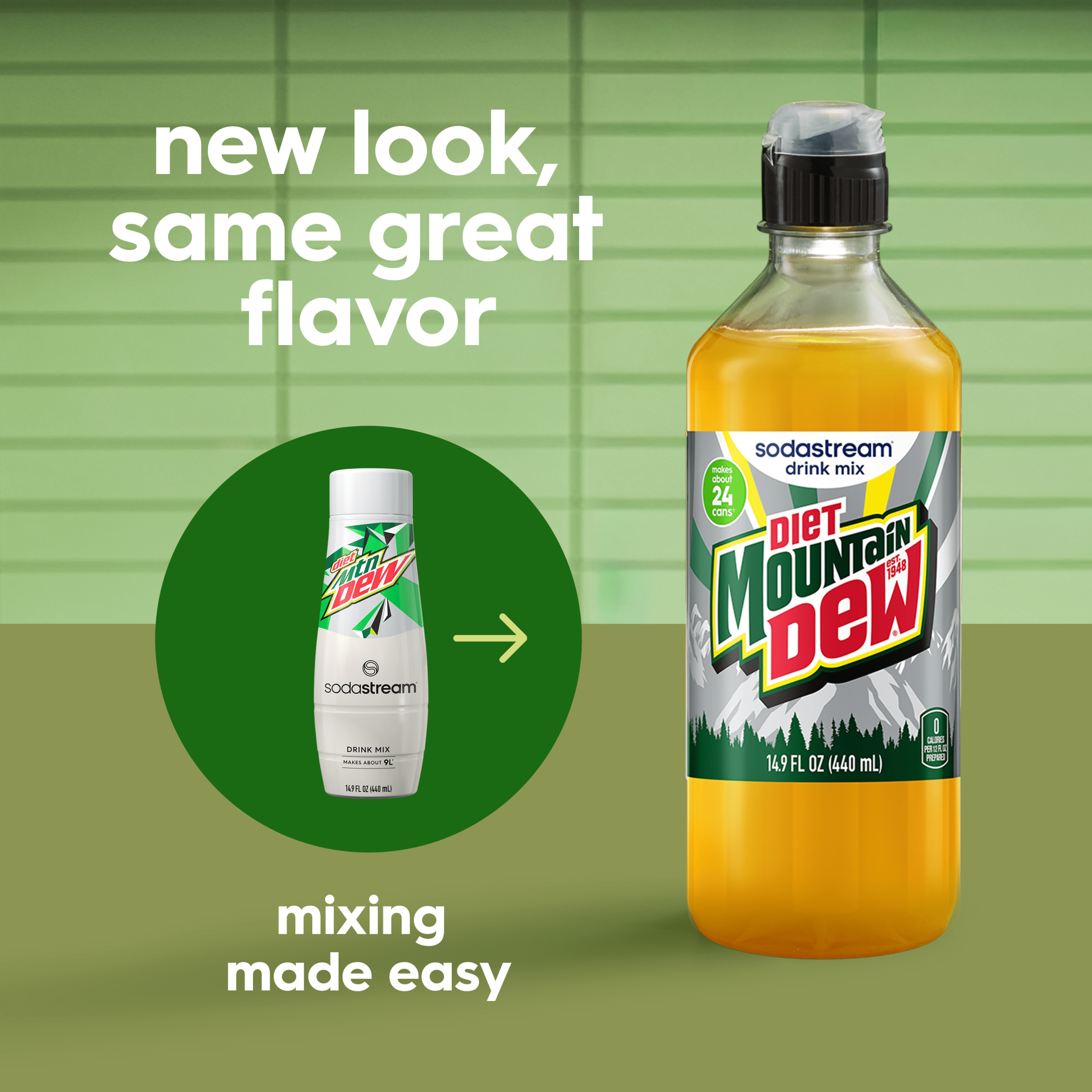 Sodastream MTN DEW Diet Drink Mix 4 Pack 440ml - Image 5