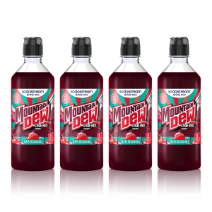 Sodastream MTN DEW Code Red Cherry Drink Mix 4 Pack 440ml