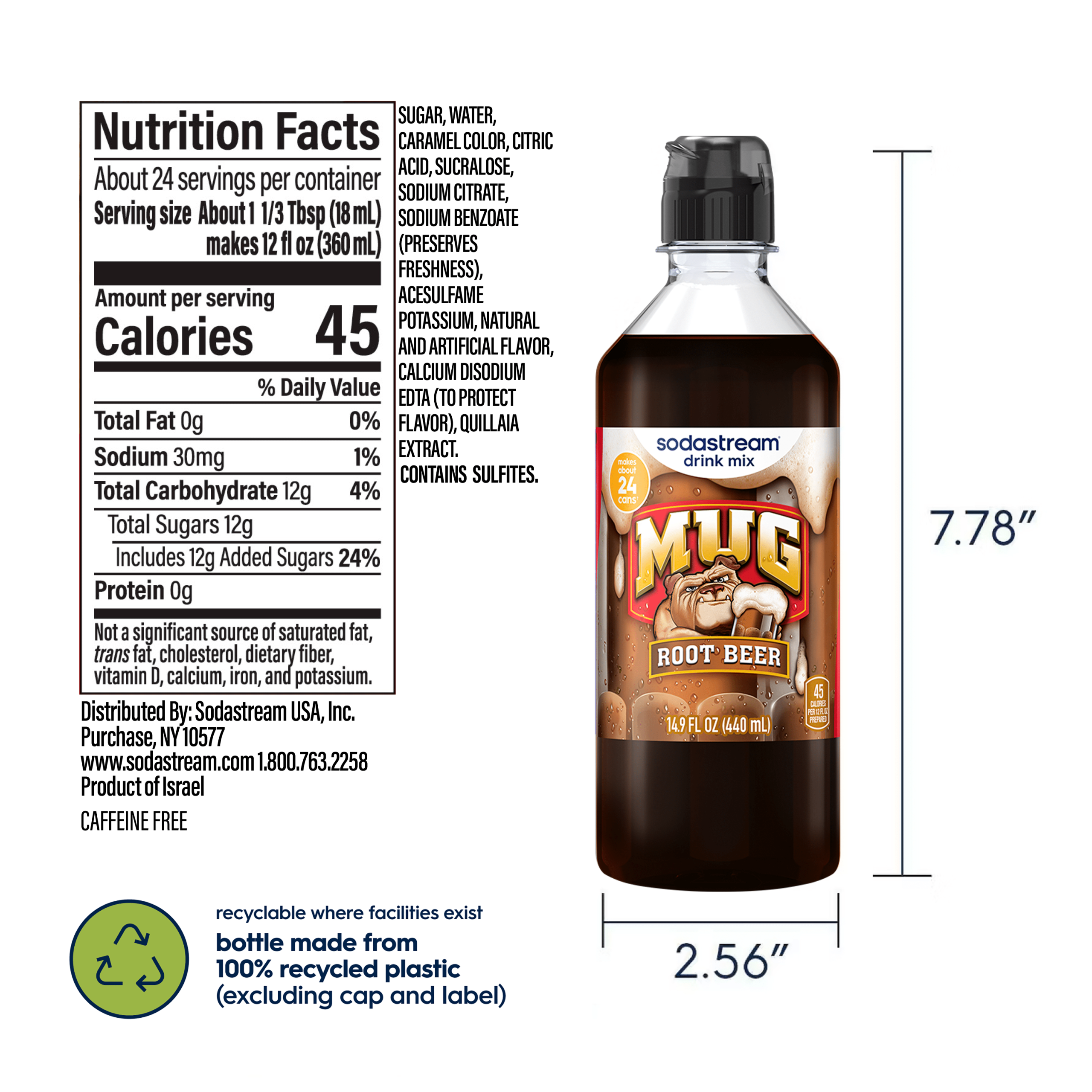 Sodastream MUG? Root Beer Drink Mix 4 Pack 440ml - Image 6