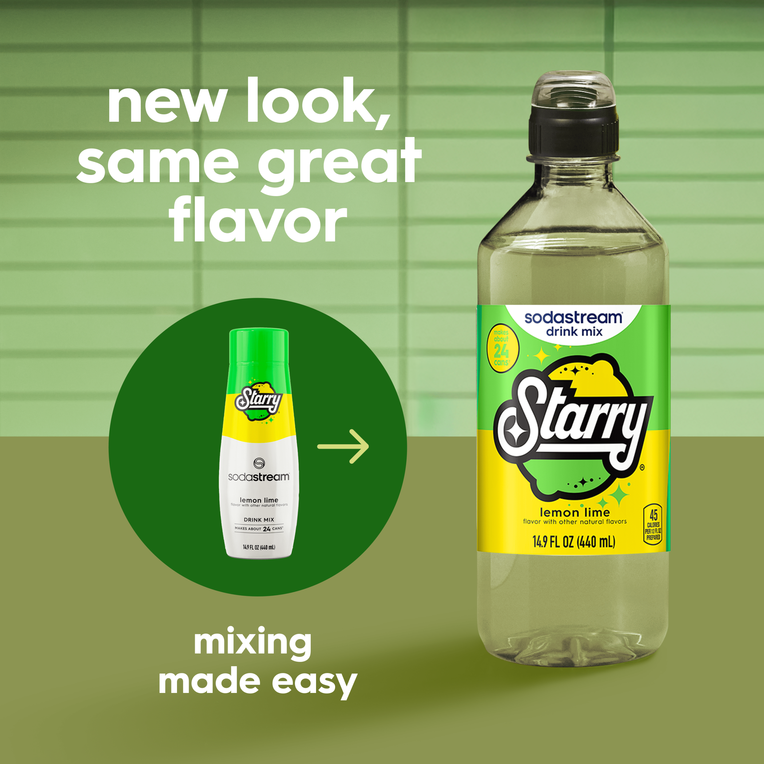 Sodastream STARRY? Lemon Lime Drink Mix 4 Pack 440ml - Image 5