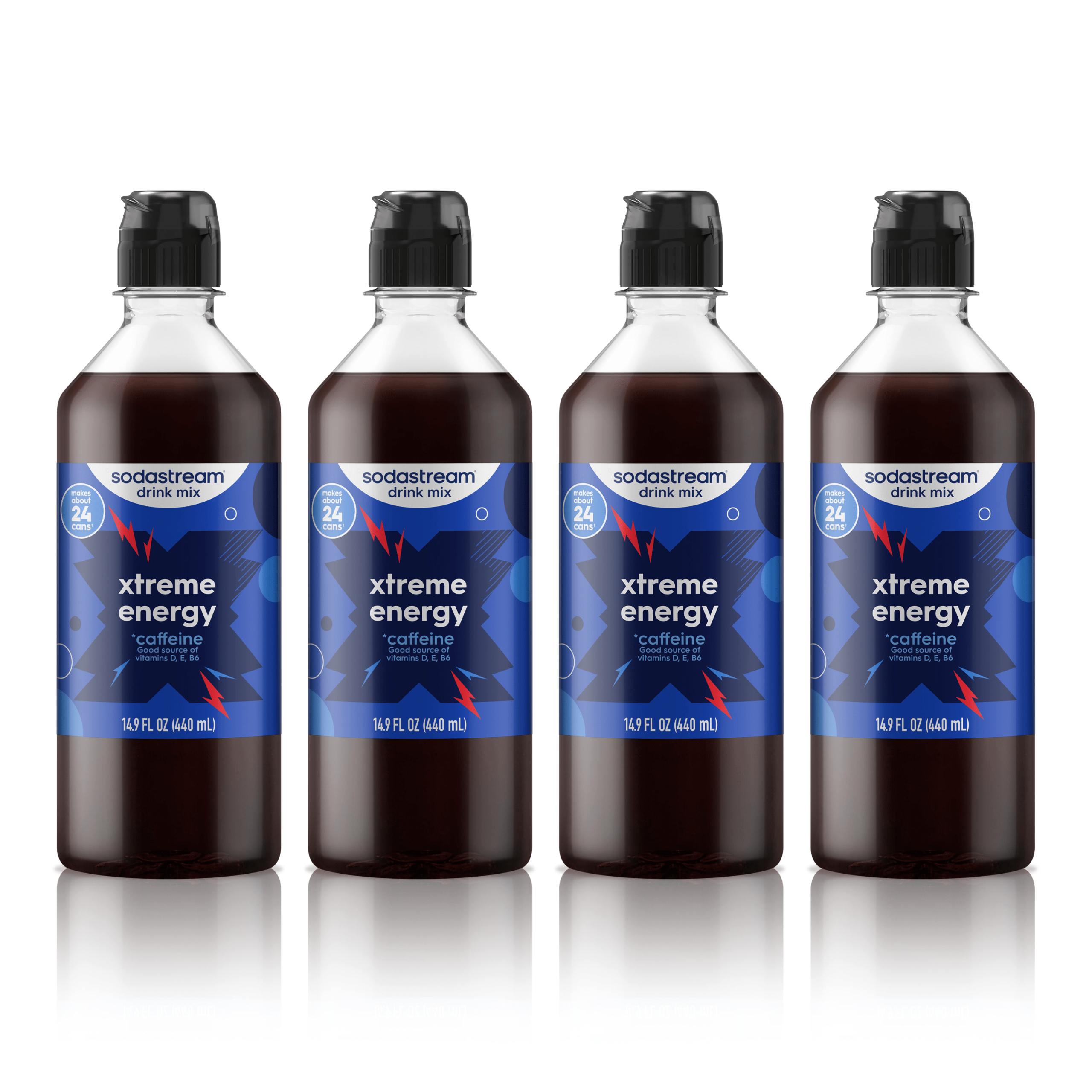 Sodastream Classics? Xtreme Energy Drink Mix 4 Pack 440ml