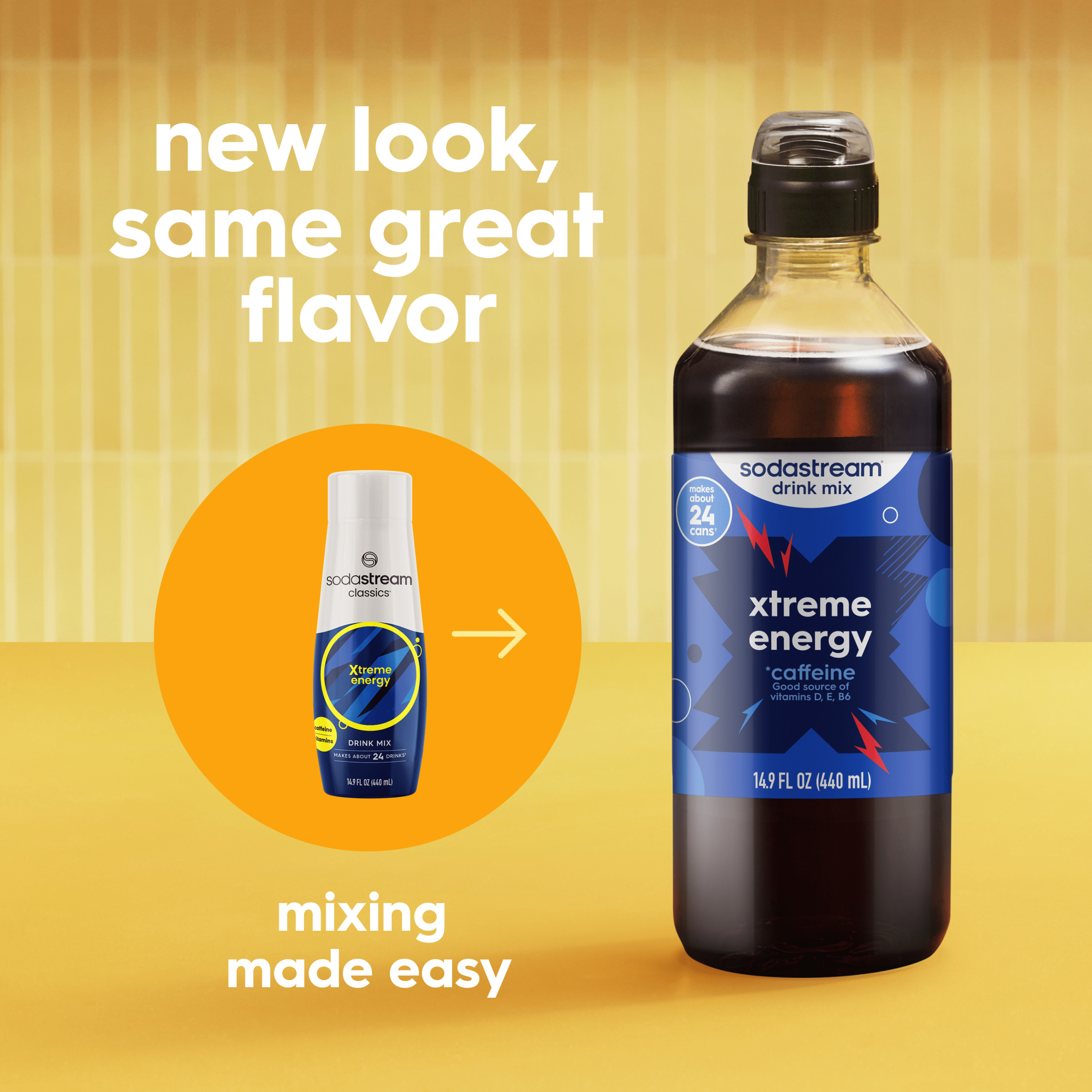 Sodastream Classics? Xtreme Energy Drink Mix 4 Pack 440ml - Image 5