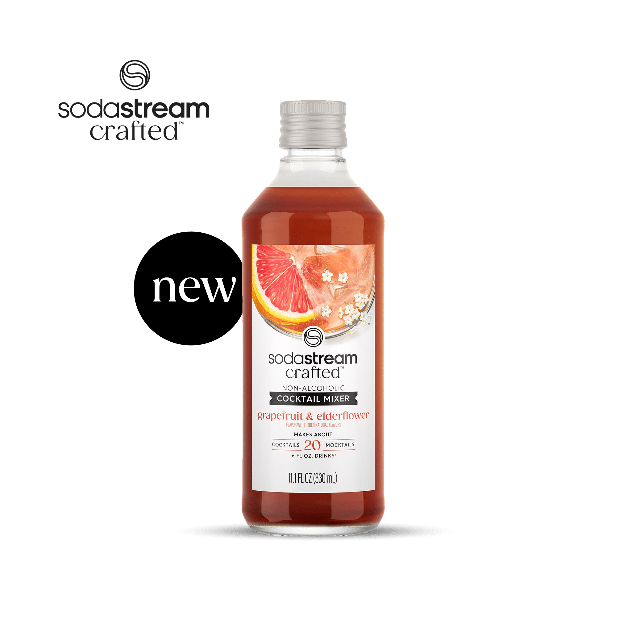 Sodastream Crafted? Mixers Grapefruit & Elderflower Cocktail Mixer 330ml