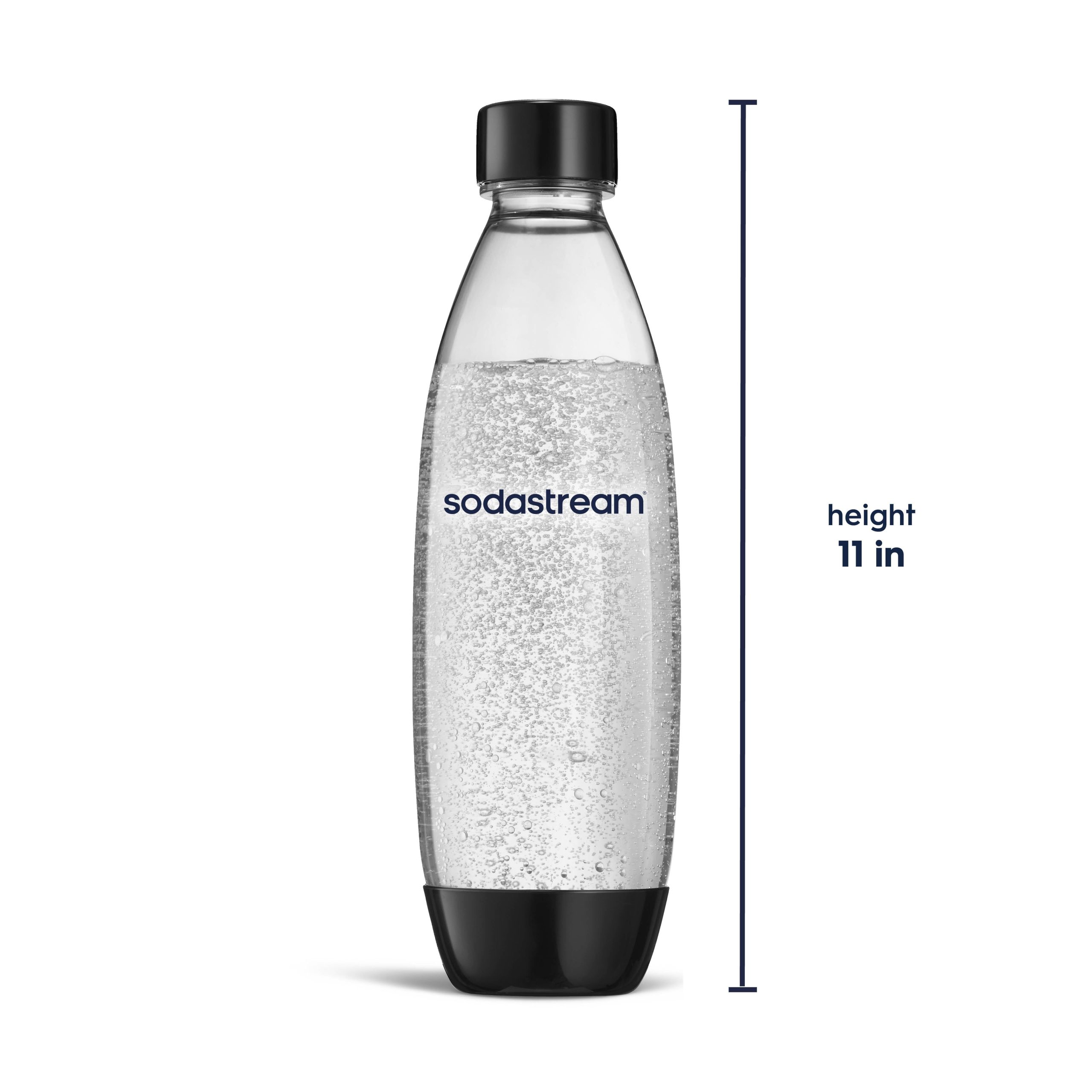 Sodastream Slim Sparkling Water Bottle Twin Pack Black 33.8 oz - Image 3
