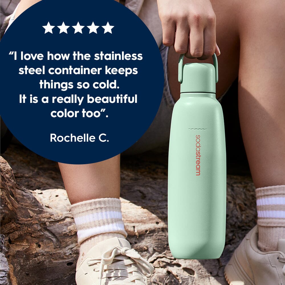 Sodastream Fizz & Go? Insulated Stainless Steel Bottle Mint 30.4 oz - Image 2