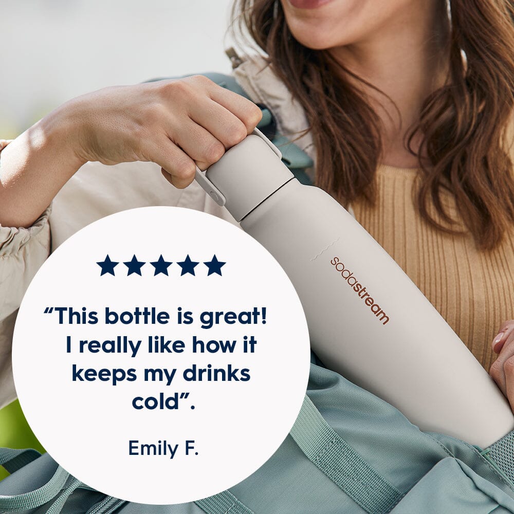 Sodastream Fizz & Go? Insulated Stainless Steel Bottle Sand 30.4 oz - Image 2