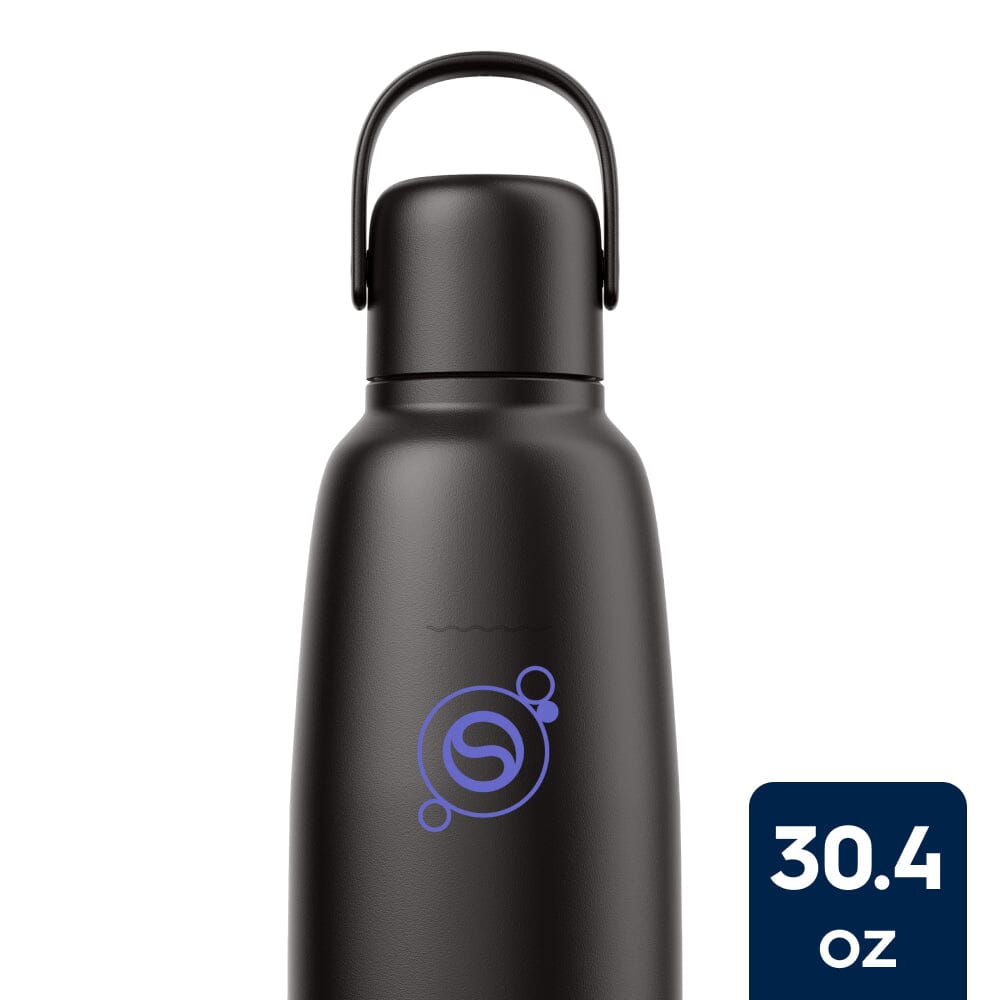 Sodastream Fizz & Go? Insulated Stainless Steel Carbonating Bottle Black 30.4 oz