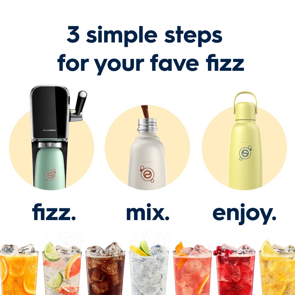 Sodastream Fizz & Go? Insulated Stainless Steel Carbonating Bottle Lemon 30.4 oz - Image 6