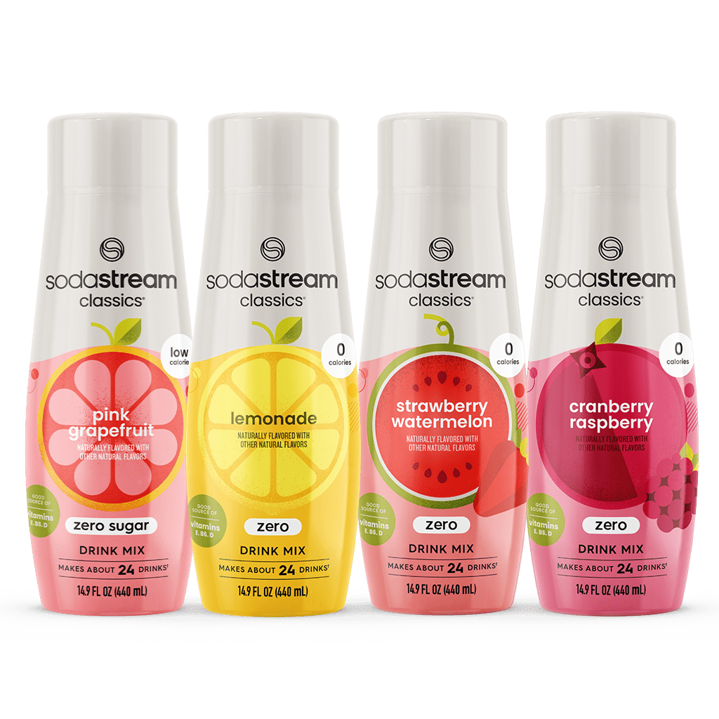 Sodastream Classics? Zero Sugar Variety Drink Mix 4 Pack 440ml